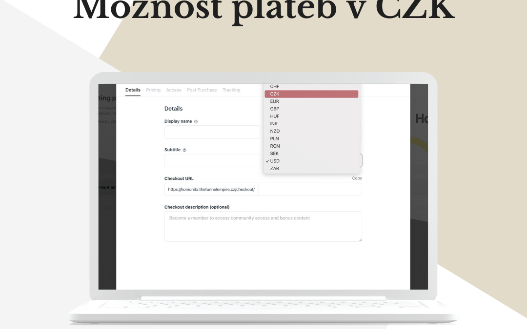 Komunitní platforma Circle nově podporuje i platby v CZK